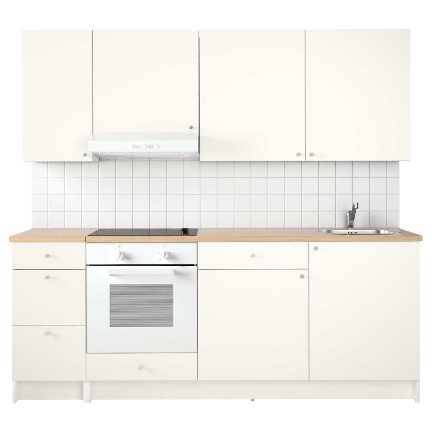 KNOXHULT кухня белый 220x61x220 см IKEA