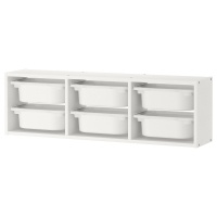 TROFAST Навесная полка 798.983.06 белый/белый 99x21x30 см IKEA