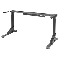 UPPSPEL основание sit / stand, столешница STL, el, черный, 180 / 140x80 см