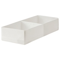 STUK IKEA 604.744.30 Коробка с отделениями 20x51x10 см. Белый