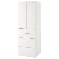 SMASTAD / PLATSA IKEA 694.283.25 Шкаф 60x57x181 см с 4 ящиками Белый