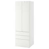 SMASTAD / PLATSA IKEA 894.283.10 Шкаф 60x57x181 см с 3 ящиками Белый