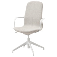 LANGFJALL Конференц-стул 592.525.95 с подлокотниками Бежевый IKEA