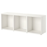 BESTA Тумба ТВ белый 180x40x64 см. IKEA