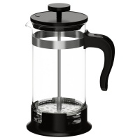 UPPHETTA IKEA 602.413.89 Френч-пресс 1 л. стекло/нерж. сталь