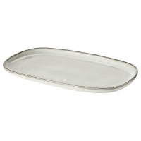 GLADELIG Тарелка 31x19 см IKEA 004.571.55 Серый