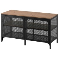 FJALLBO Тумба ТВ Чёрный 100x36x54 см IKEA 905.013.09