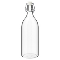 KORKEN IKEA 302.135.52 Бутылка с крышкой 1 л прозрачное стекло