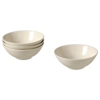 FARGKLAR IKEA 404.796.31 Миски 4 шт. 16 см глянцевый бежевый