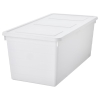 SOCKERBIT Контейнер с крышкой белая 38x76x30 см
