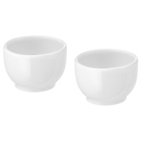 IKEA 365 + чаша / подставка для яиц, закругленные стороны белый, 5 см