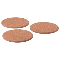 HEAT IKEA 870.777.00 Подстаканники 3 шт 19 см Пробка