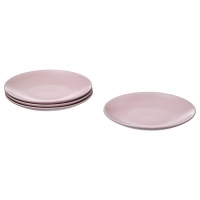 FARGKLAR IKEA 804.782.10 Тарелки 4 шт. 20 см Матовый светло-розовый