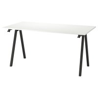 TROTTEN IKEA 394.295.62 Стол письменный 160x80 см. белый/антрацит