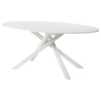 MARIEDAMM Стол белый/белый под камень 180x100 см IKEA