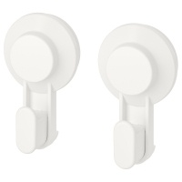 TISKEN IKEA 703.812.75 Вешалка с присоской Белый