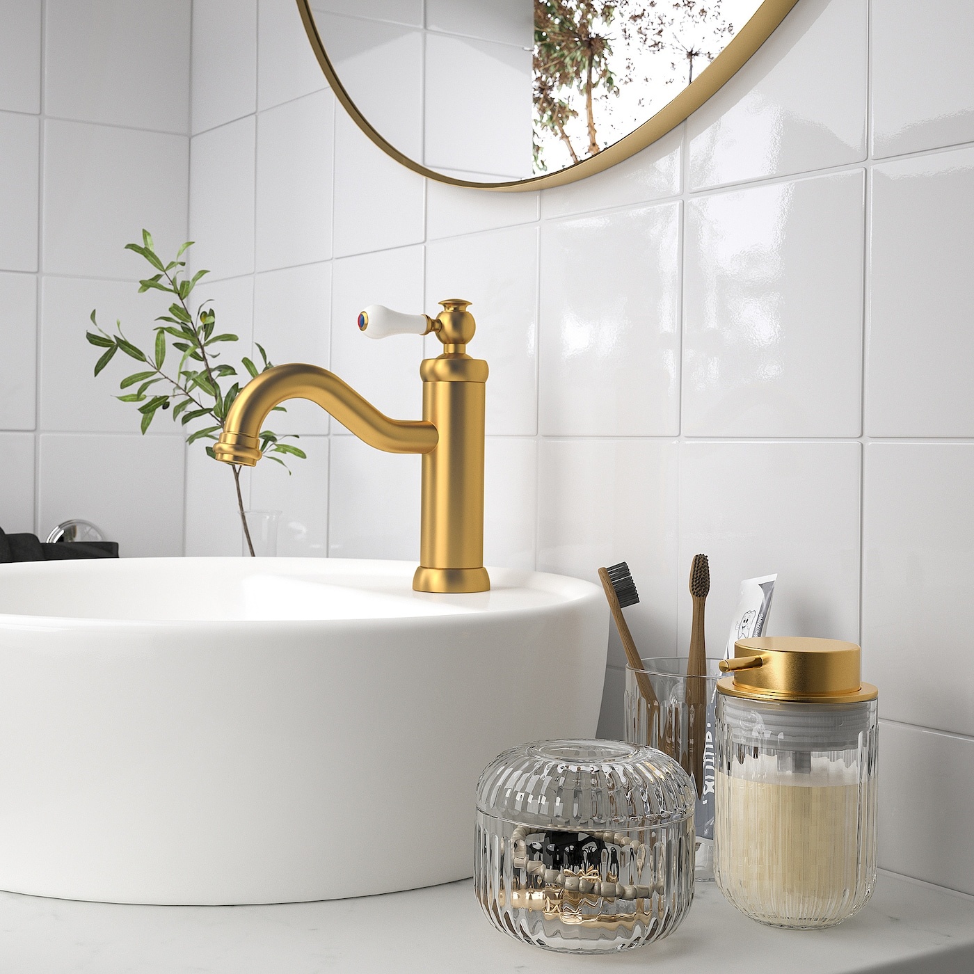 SILVTJARN IKEA 305.019.20 Контейнер для ватных дисков стекло