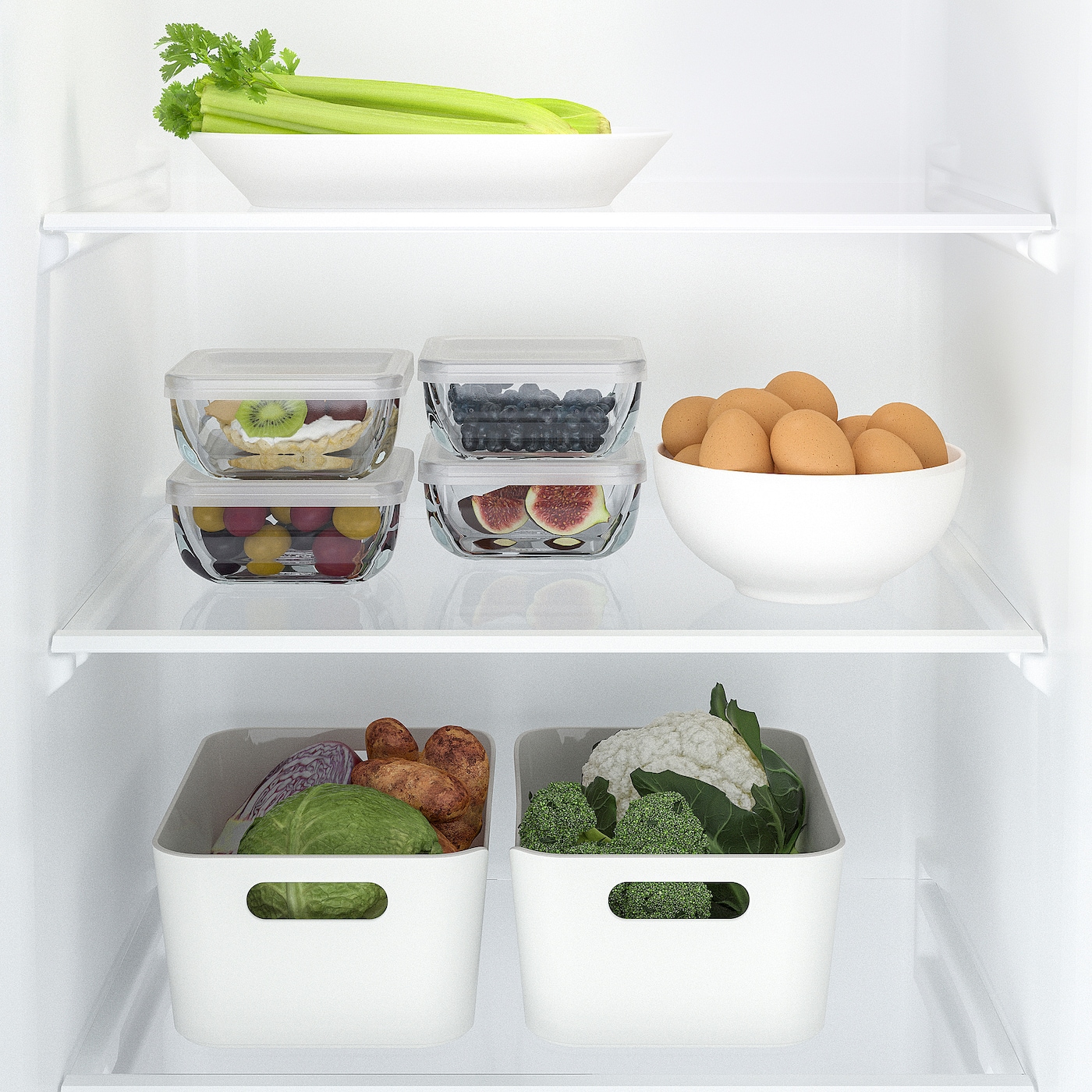 BESTAMMA IKEA 504.957.63 Контейнер 0.5 л. для пищевых продуктов с крышкой Стекло