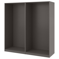 PAX 2 шкафы, темно-серый, 200x58x201 см PAX 2 шкафы, темно-серый, 200x58x201 см
