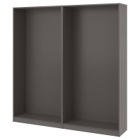 PAX 2 шкафы, темно-серый, 200x35x201 см PAX 2 шкафы, темно-серый, 200x35x201 см