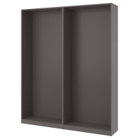 PAX 2 шкафы, темно-серый, 200x35x236 см PAX 2 шкафы, темно-серый, 200x35x236 см