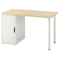 MITTCIRKEL/ALEX IKEA 595.217.10 Рабочий стол 120x60 см яркий эффект сосны / белый