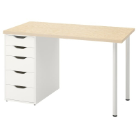 MITTCIRKEL/ALEX IKEA 095.086.74 Рабочий стол 120x60 см яркий эффект сосны / белый