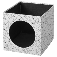 LURVIG IKEA 604.648.55 Домик для кошки 33x38x33 см белый