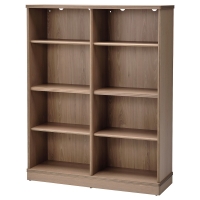 LANESUND Книжный шкаф 121x37x152 см. Серо-коричневый IKEA