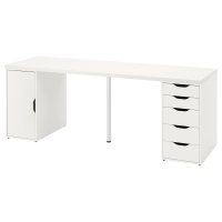 LAGKAPTEN / ALEX IKEA 895.216.95 Письменный стол 200x60 см белый