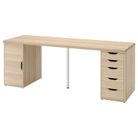 LAGKAPTEN / ALEX IKEA 695.217.00 Письменный стол 200x60 см дуб отб