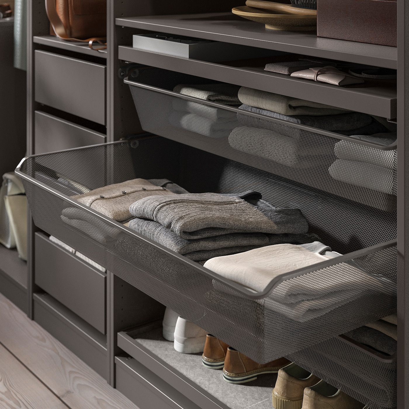 KOMPLEMENT IKEA 402.572.96 Проволочная корзина 100x58 см темно-серый