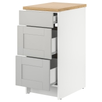 KNOXHULT 703.267.93 Тумба с ящиками, серый, 40 см IKEA