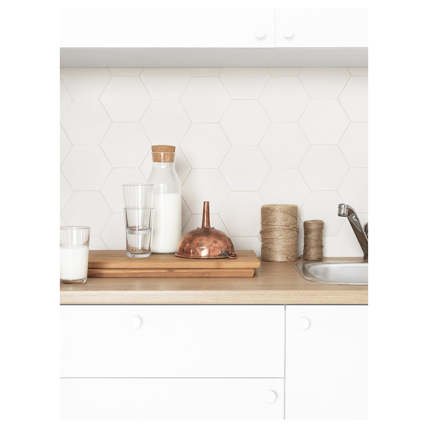 KNOXHULT Кухня белый 220x61x220 см IKEA