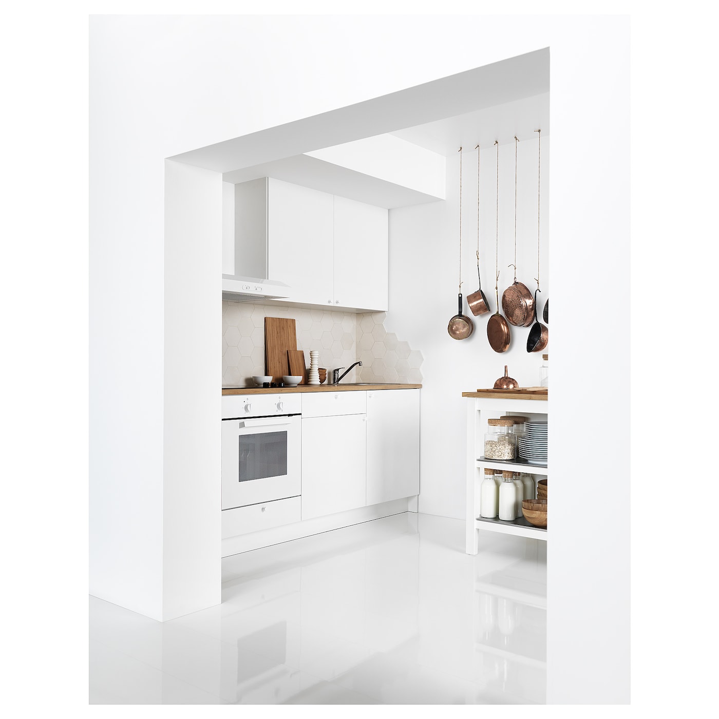 KNOXHULT IKEA 691.804.66 Кухня 180x61x220 см белый