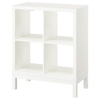 KALLAX 894.426.41 Книжный шкаф с несущей рамой, белый / белый, 77x94 см IKEA