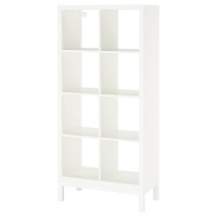 KALLAX 294.426.15 Книжный шкаф с несущей рамой, белый / белый, 77x164 см IKEA