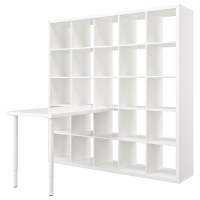 KALLAX / LINNMON 094.816.98 Рабочий стол, белый, 182x139x182 см IKEA