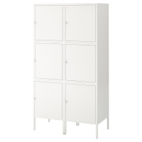 HALLAN Комбинация с дверью, белый, 90x47x167 см