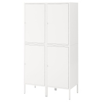 HALLAN Комбинация с дверью, белый, 90x47x167 см