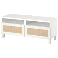 BESTA Тумба ТВ с ящиками белый Studsviken / Stubbarp белый 120x42x48 см 394.358.79