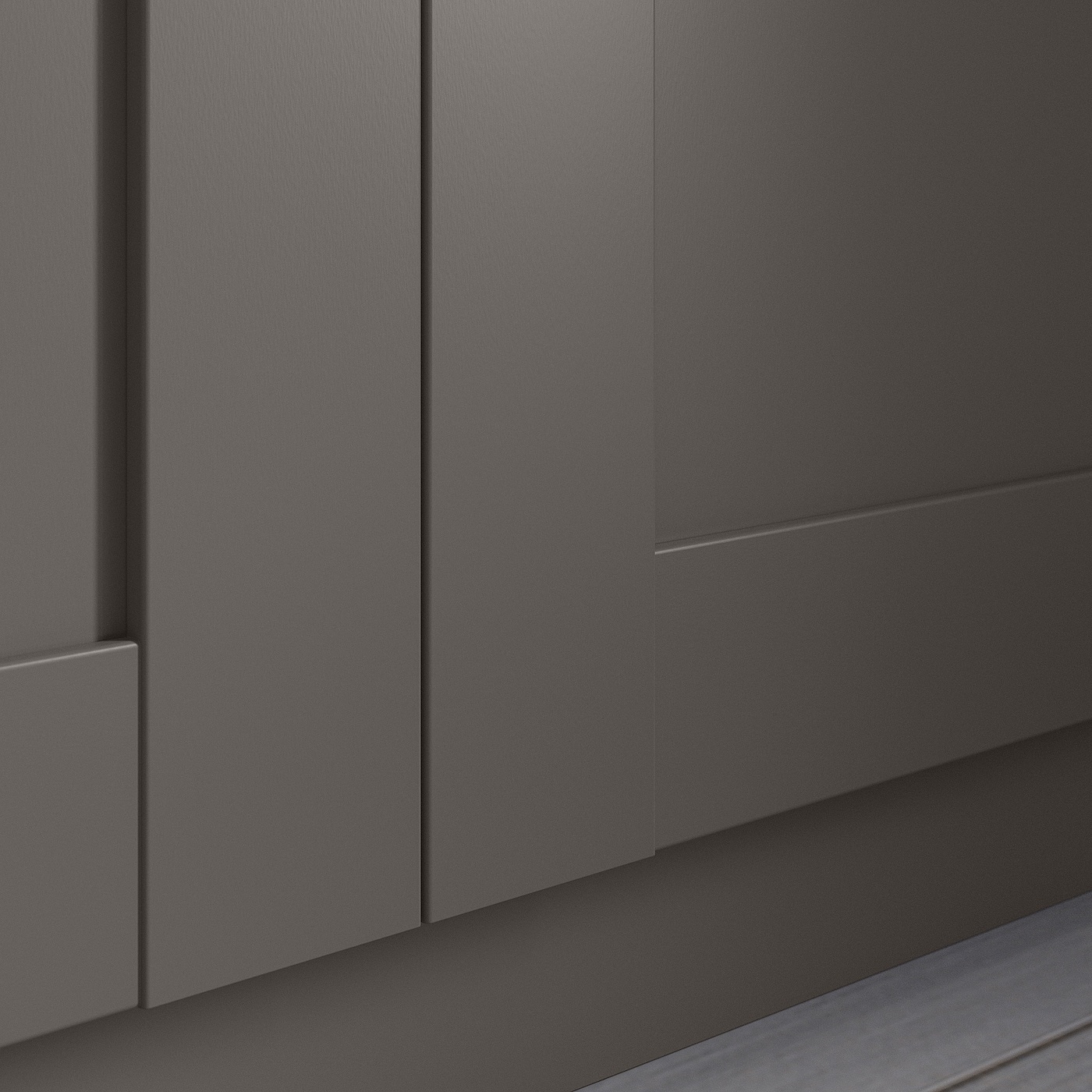 BERGSBO IKEA 605.109.37 Дверь 50x195 см темно-серый