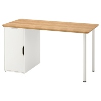 ANFALLARE/ALEX IKEA 595.216.68 Рабочий стол 140x65 см бамбук / белый