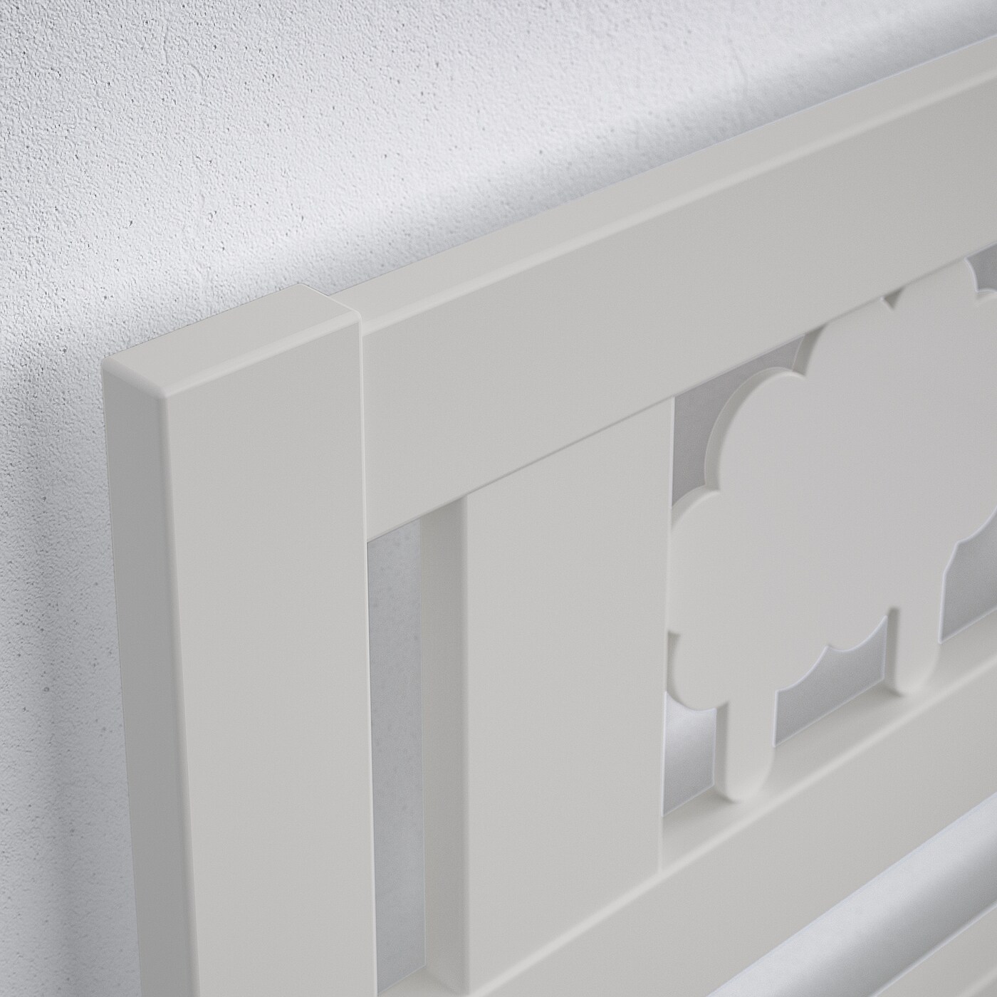 KRITTER Каркас кровати с перилами 70x160 см. Серый IKEA