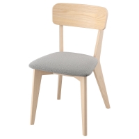 LISABO 305.537.06 Стул, ясень/Таллмира белый/черный IKEA