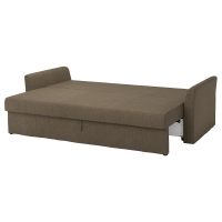 HOLMSUND 3 osobowa sofa rozkładana, Kilanda szarobrązowy