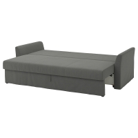 HOLMSUND 3 osobowa sofa rozkładana, Borgunda ciemnoszary