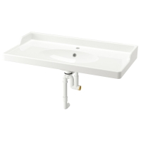 RUTSJON IKEA 495.167.66 Раковина с сифоном 102x49 см белая