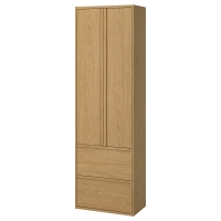 ANGSJON IKEA 905.531.62 Шкаф подвесной высокий с дверцами/ящиками 60х35х195 см дуб