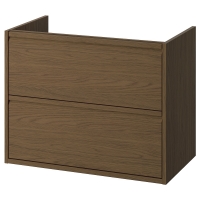 ANGSJON IKEA 105.350.87 Тумба под раковину с ящиками 80х48х63 см имитация коричневого цвета дуб
